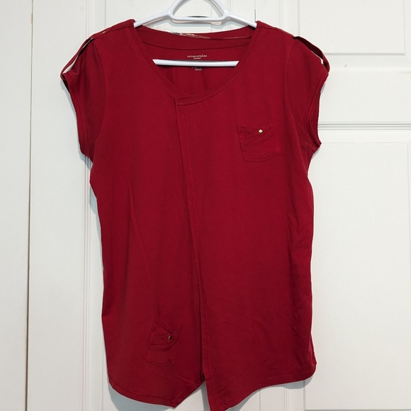 Red Peter Nygard Top - Large - Picture 2 of 7